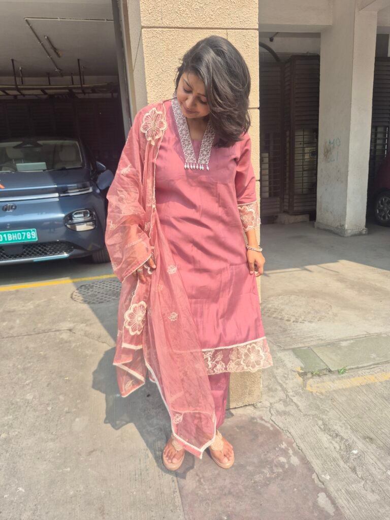 Blushing Pink 3 Piece Suit Set