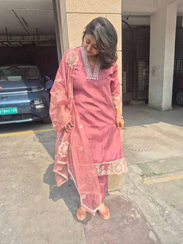 Blushing Pink 3 Piece Suit Set