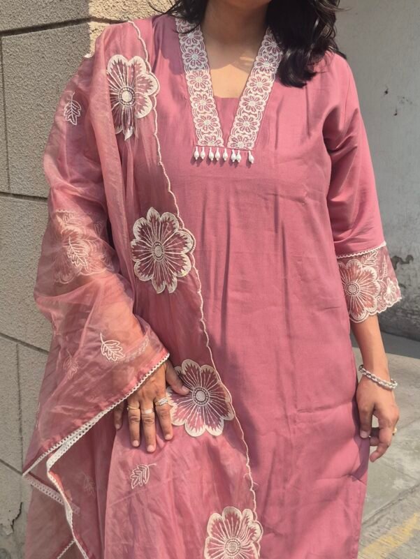 Blushing Pink 3 Piece Suit Set