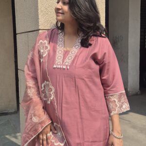 Blushing Pink 3 Piece Suit Set