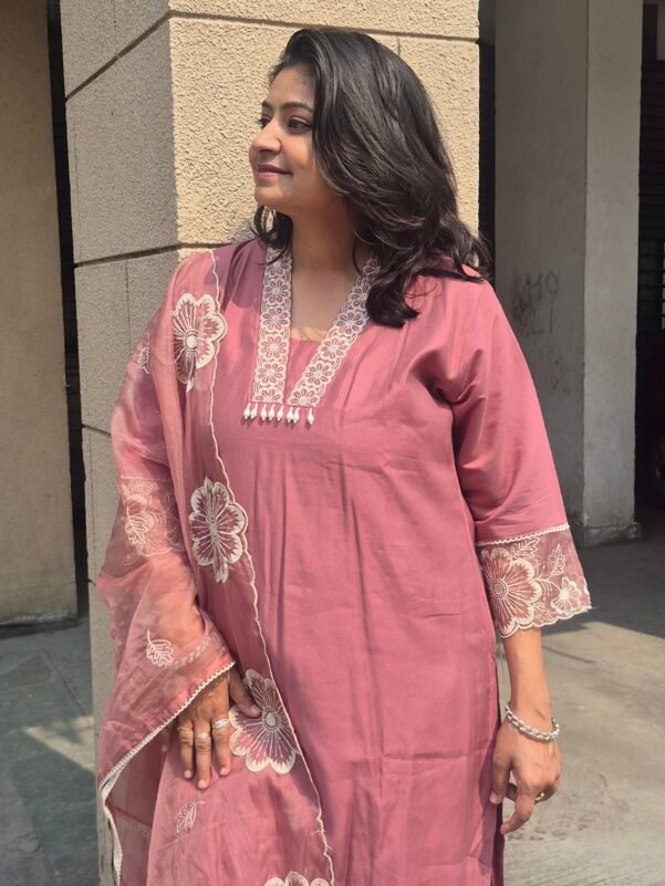 Blushing Pink 3 Piece Suit Set