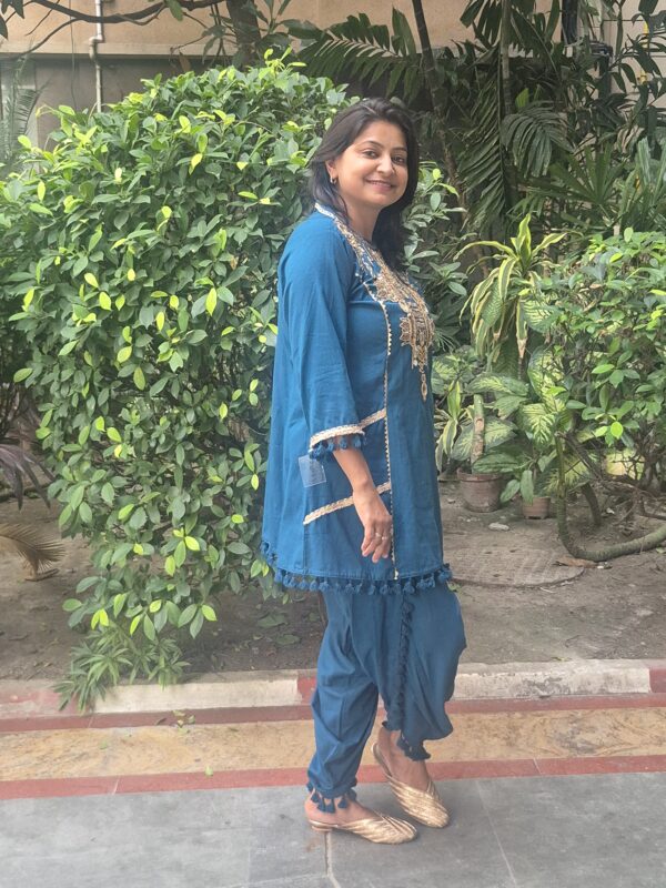 Blue Mirror Work Party Coordset