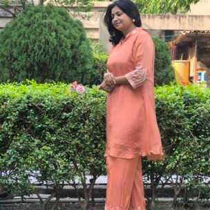Marvellous Orange Two Piece Suit Set - Image 4
