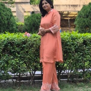Marvellous Orange Two Piece Suit Set - Image 6