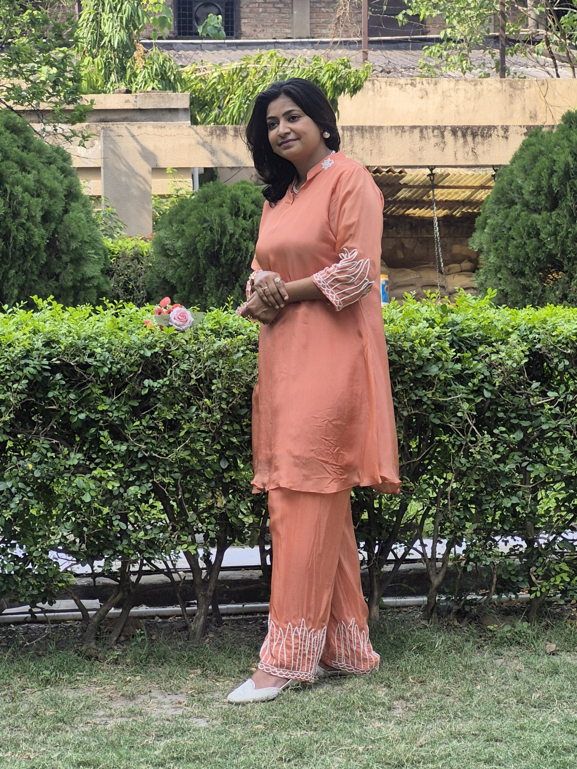 Marvellous Orange Two Piece Suit Set - Image 6