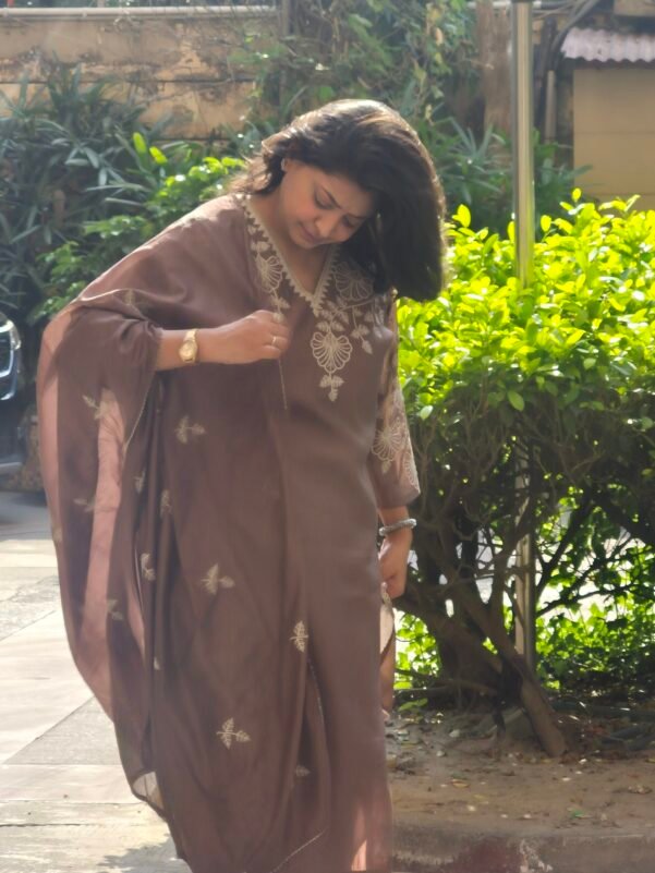 Magnificent Brown 3 Piece Suit Set