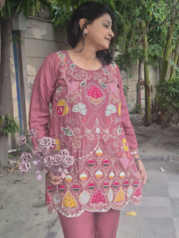 Passion Pink Party Wear Coord-set
