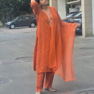 Marvelous Orange 3 Piece Suit Set - Image 6