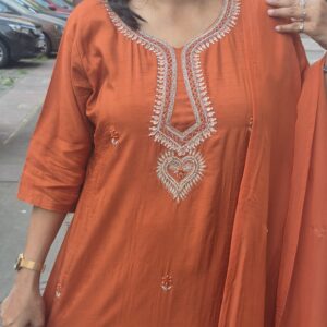 Marvelous Orange 3 Piece Suit Set - Image 4