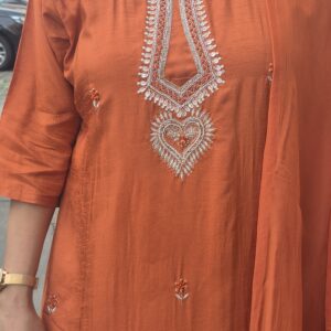 Marvelous Orange 3 Piece Suit Set - Image 5