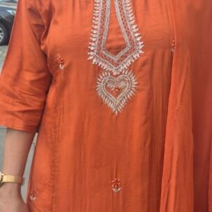 Marvelous Orange 3 Piece Suit Set - Image 5