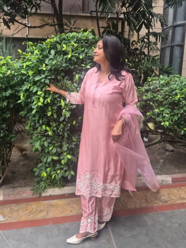 BLUSH PINK 3 PIECE SUIT SET