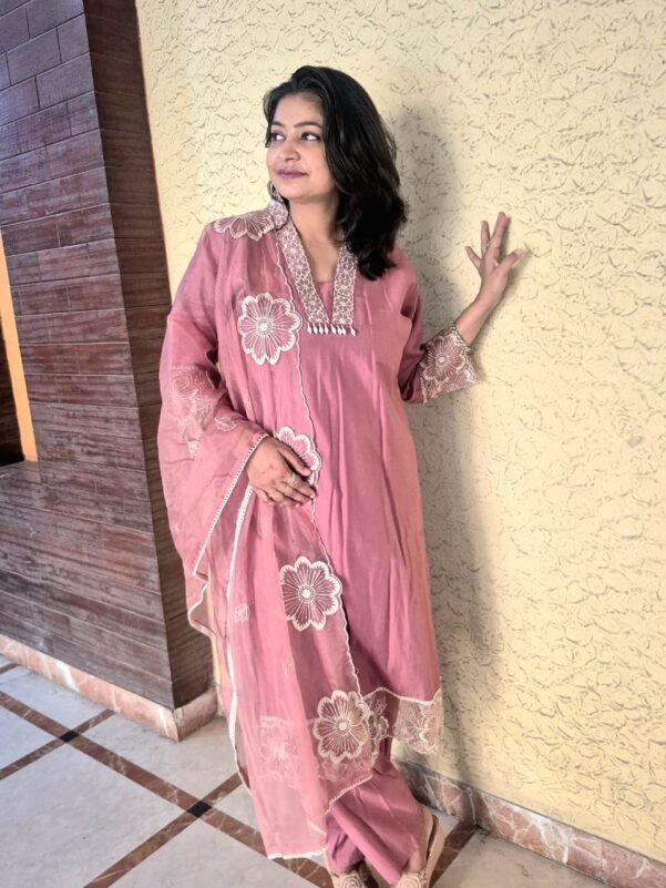 Blushing Pink 3 Piece Suit Set