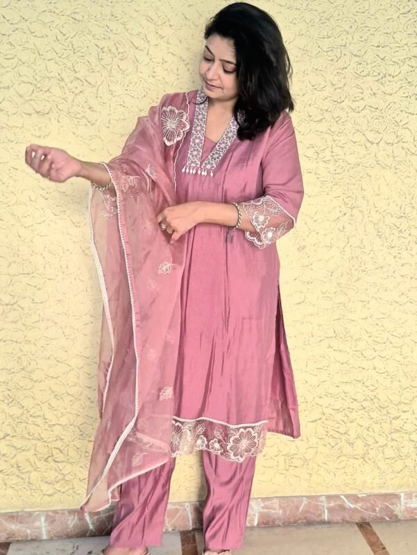 Blushing Pink 3 Piece Suit Set