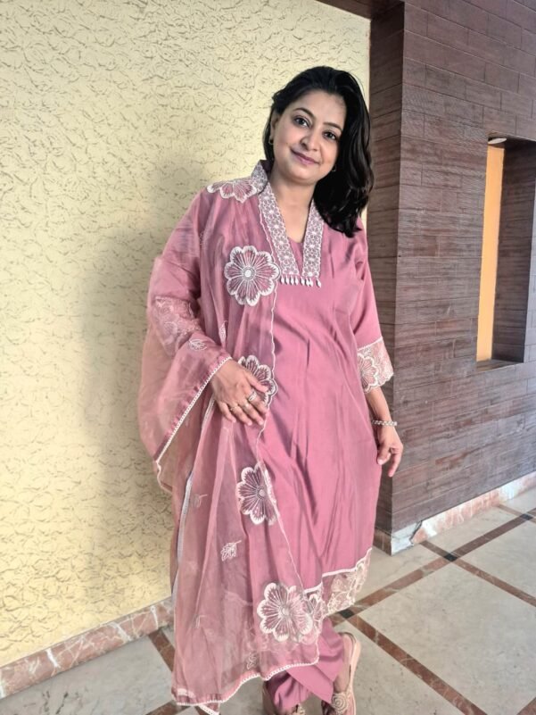 Blushing Pink 3 Piece Suit Set