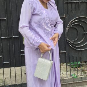 Mystical Lavendar Indo-Western Piece - Image 5