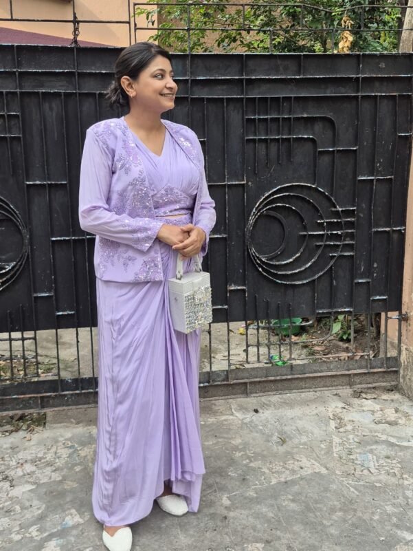 Mystical Lavendar Indo-Western Piece